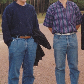 Mon ami Dagoberto (à droite) et moi-même (à gauche) à Vimy en 1991